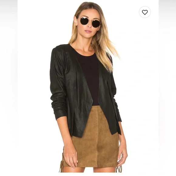 Cupcakes & Cashmere Jackets & Coats | Cupcakes & Cashmere Leather Jacket | Color: Black | Size: S | Meghansvetich's Closet